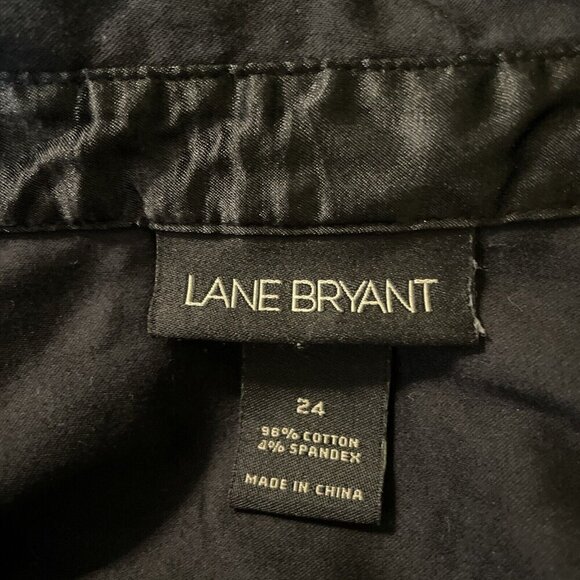 Lane Bryant Black Button Down Shirt - Picture 6 of 8